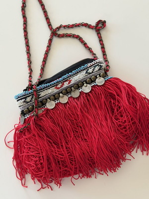 Elliot Mann New York Boho Fringe Crossbody Bag in Excellent Condition