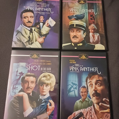 Pink Panther DVD set of 4 classic movies like new, subtitled