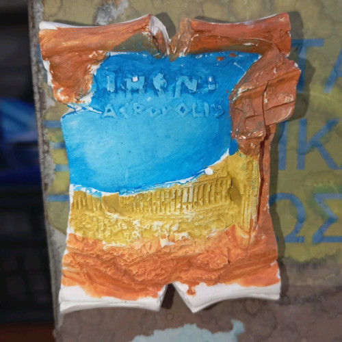 Plaster decorative ancient Greek new
