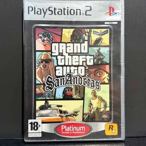 Grand Theft Auto San Andreas case used for PlayStation 2