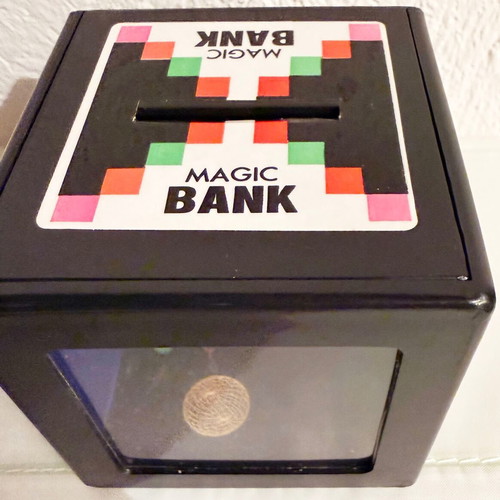 Magic Bank Box magic piggy bank used plastic
