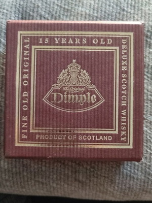 Dimple 15 Years Old vintage coaster set, 4 pieces, New Old Stock