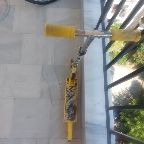 Yellow scooter used