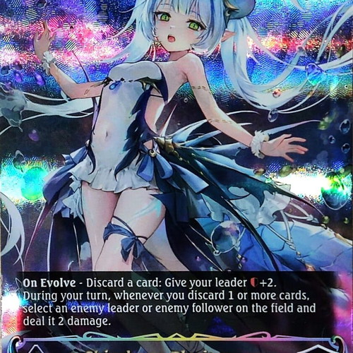 Shipsbane Plesiosaurus Ultimate Rare Shadowverse Evolve card near mint