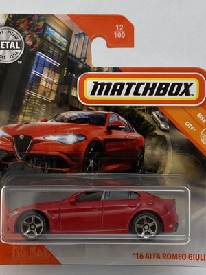 Alfa Romeo Giulia Matchbox Mainline collectible toy car scale 1:64 new