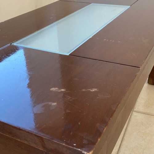 Coffee table used, solid wood 100x50x44 cm
