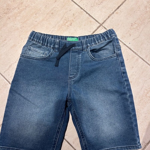 Benetton denim shorts for boys like new, size 8-9 years, blue