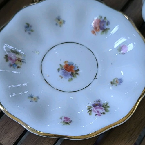 German porcelain triple tea and coffee set Fürstenberg Brunsviga like new