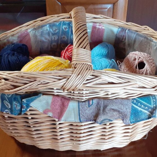 Storage Basket used with 22 Threads and Sturdy Handle