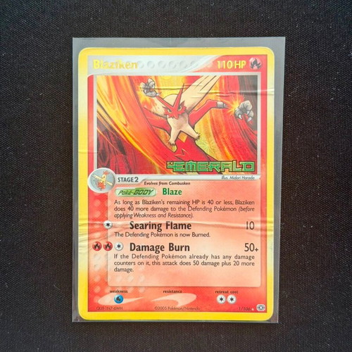 Blaziken 1/106 (RH) DMG Emerald card used