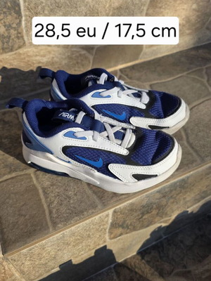 Nike Airmax kids sneakers like new, size 28.5, white and blue