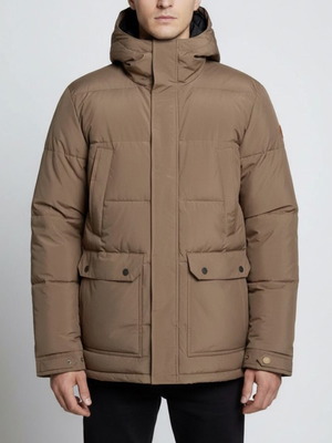 Quiksilver Barrington Hooded Waterproof Puffer ανδρικό χειμερινό μπουφάν νέο, μέγεθος Μ, καφέ