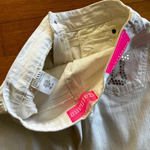 White Galliano pants like new, size M