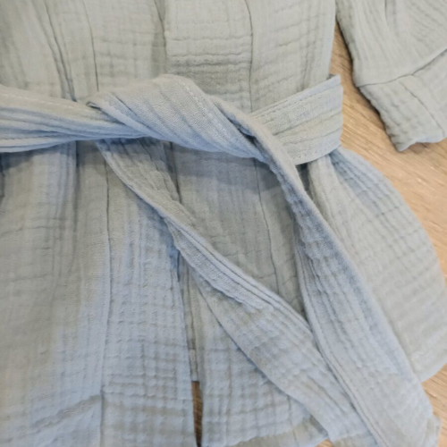 Energiers No 4 Cotton Blue Bathrobe New