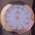 Girard-Perregaux anniversary table clock with green onyx ball