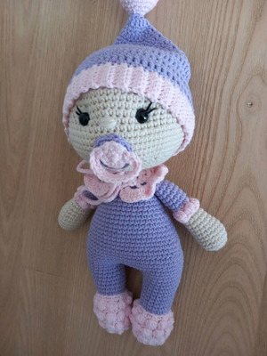 Baby handmade knitted toy new, 28 cm