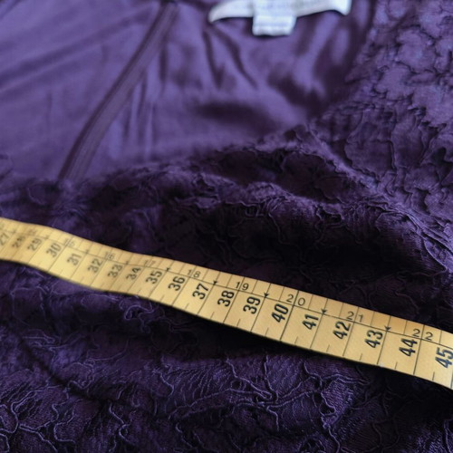 Diane von Furstenberg elastic lace dress purple like new XS/S