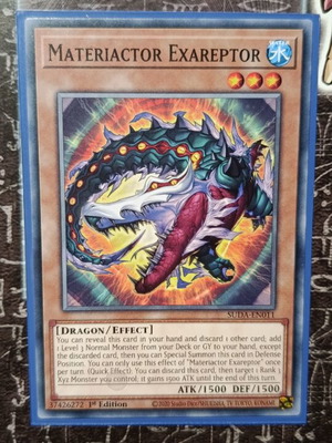 Materiactor Exareptor card like new with Ultra Pro sleeve