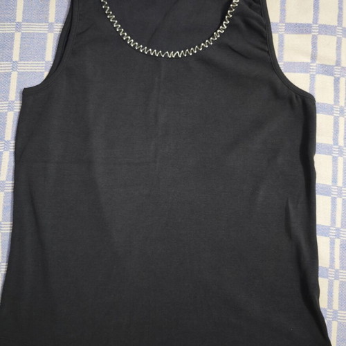 Hirsch sleeveless blouse like new, dark blue