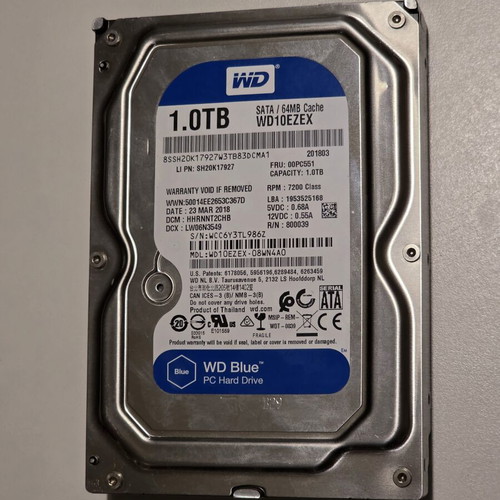 Western Digital 1TB HDD hard drive
