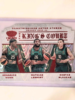 Kings Court collectible card new 2024 Champions Nunn Lessort Sloukas