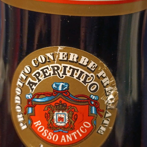 Vintage Rosso Antico bottle sealed, 1970s/1980s