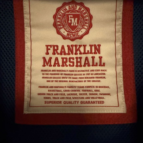 Franklin & Marshall men's blue lightweight windbreaker jacket used