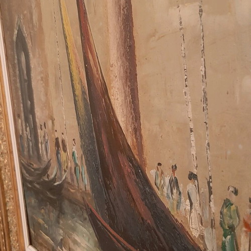 Authentic oil painting Venice by D. Caramanlis like new