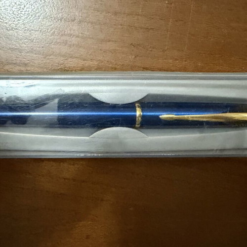 Vintage Parker Ballpoint Pen Blue & Gold like new