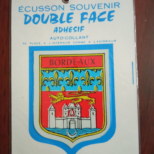 Patch souvenir from the 1970s sealed in plastic