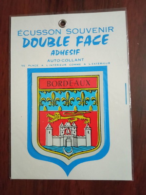 Patch souvenir from the 1970s sealed in plastic