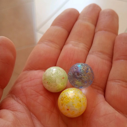 Vintage marbles and glass marbles, pack of 58