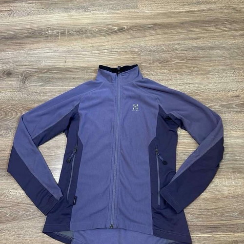 Women's fleece jacket Haglöfs Polartec full zipped used, size M, blue