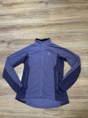 Women's fleece jacket Haglöfs Polartec full zipped used, size M, blue