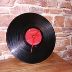 Vinyl record clock like new wall-mounted