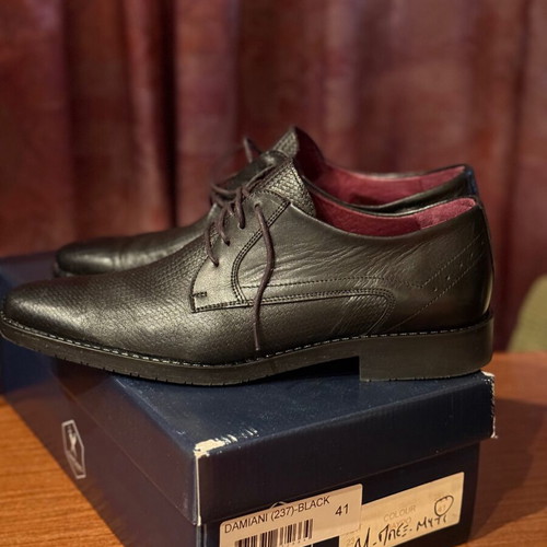 Damiani men's shoes like new, black, size 41