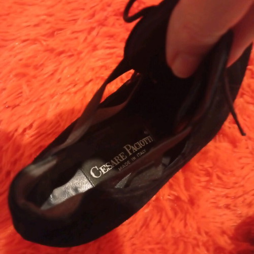 Cesare Pagiotti heels like new, black, size 38.5
