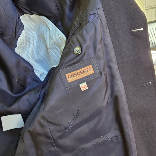 Concerto men's jacket English cashmere large like new black