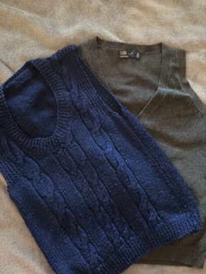 Zara and handmade sleeveless tops like new, set for 10 years old