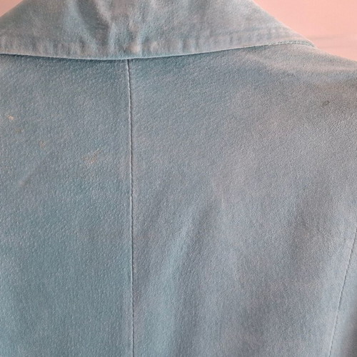 Vintage Genuine Leather Jacket Paranoia used, turquoise mint, size L