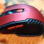 Gaming mouse wireless used, red, 2.4G