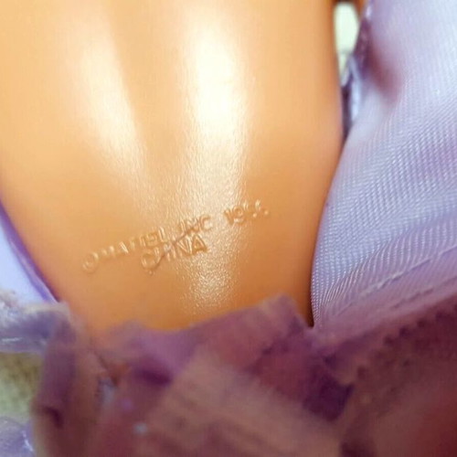 Mattel Vintage Barbie doll used with lilac evening dress