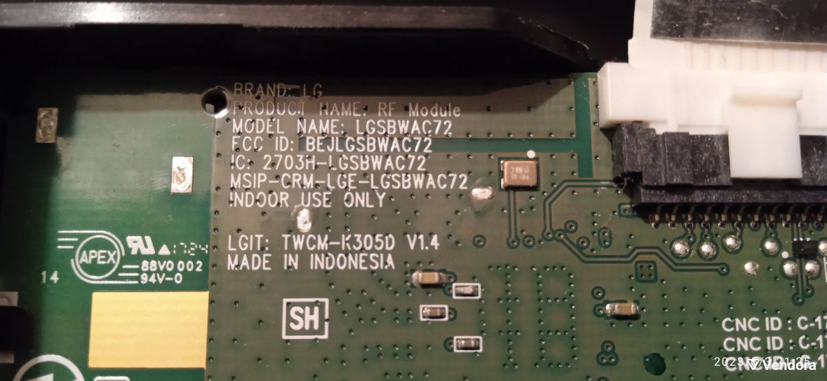 RF module LGSBWAC72 Carte wifi pour TV écran LCD LG