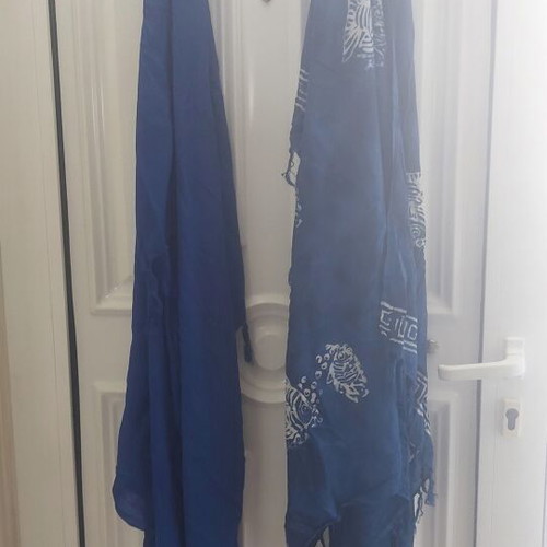 Pareo set in blue shades, like new, Abercrombie & Fitch