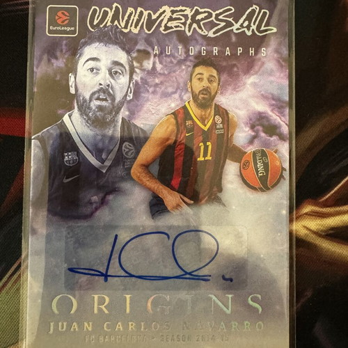 Juan Carlos Navarro Origins Euroleague 2025/26 autograph card like new