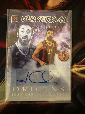 Juan Carlos Navarro Origins Euroleague 2025/26 autograph card like new