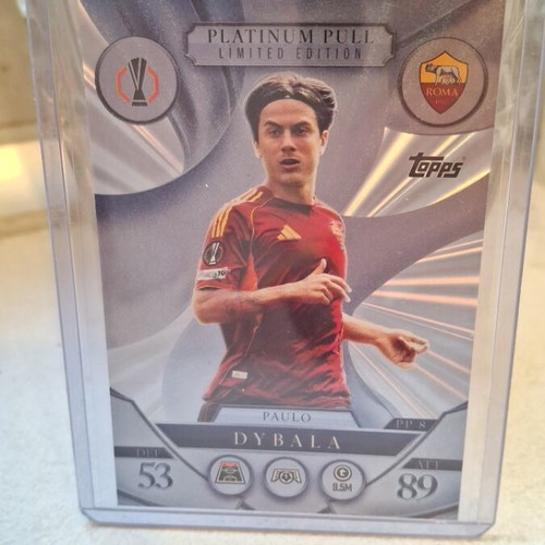 Paulo Dybala Topps Platinum Pull Limited Edition card