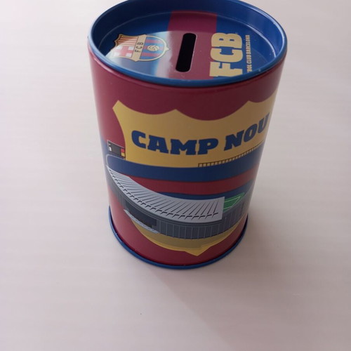 FC Barcelona Collectible Metal Money Box new, Historic Camp Nou
