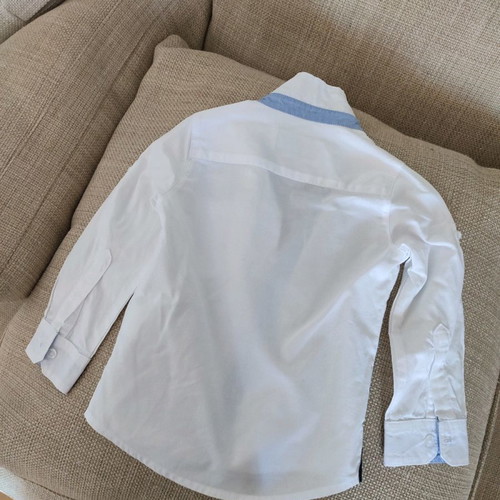 Lapin House shirt for 18-month-old boy white with blue detail new