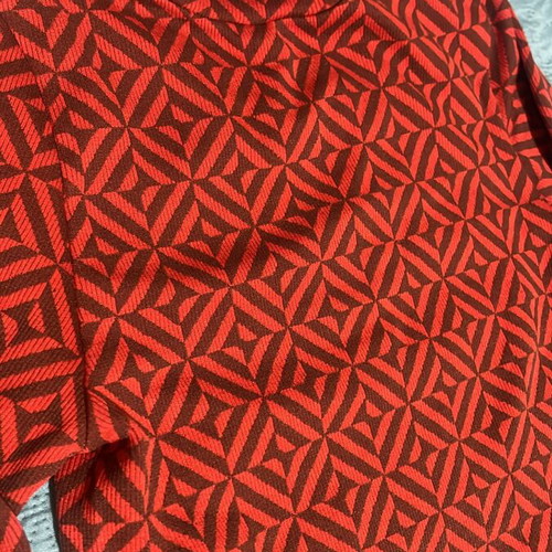 Stradivarius long-sleeve crop top size S, like new, geometric pattern